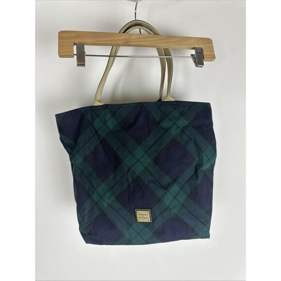 DOONEY & BOURKE Scottish Tartan Plaid Scotland Tote Handbag 12” X 11.5” X 4.5”
